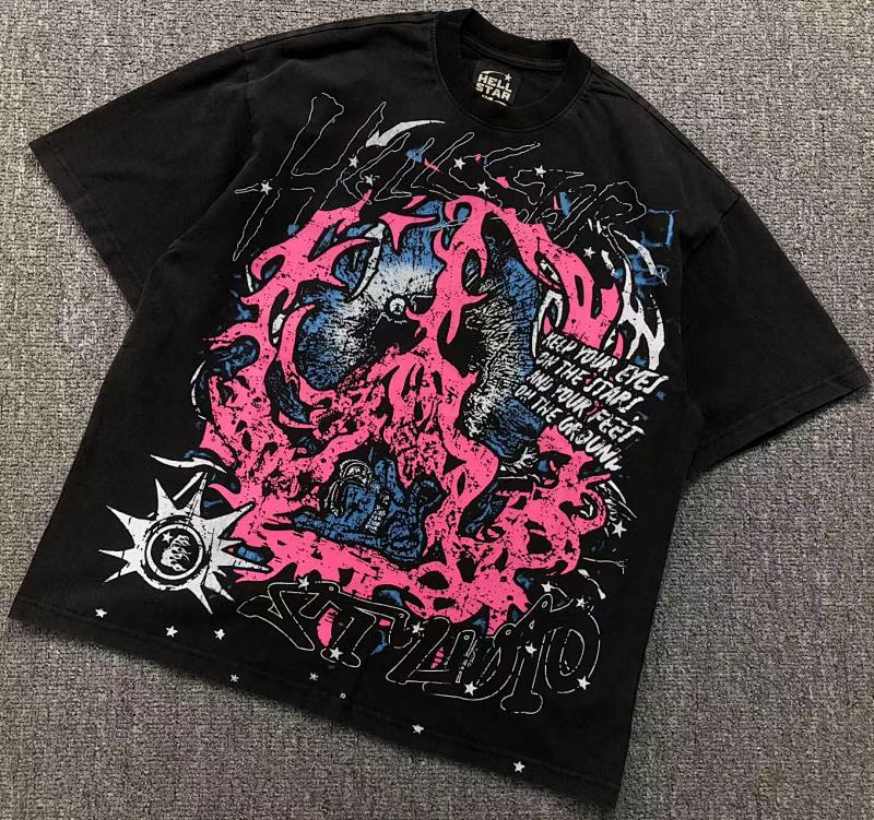HELLSTAR T-SHIRT 411100917（im 170cm 55kg i wear size M in the phot）