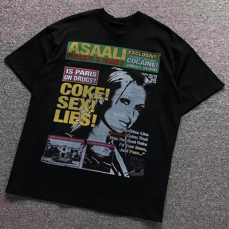 COUGH SYRUP T-SHIRT 525121278（im 170cm 60kg i wear size L in the phot）