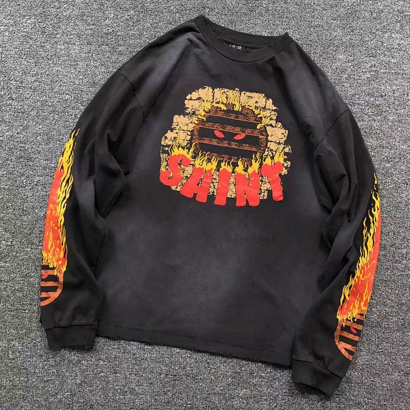 SAINT MICHAEL LONG SLEEVED 41040501017（im 170cm 60kg i wear size L in the phot）