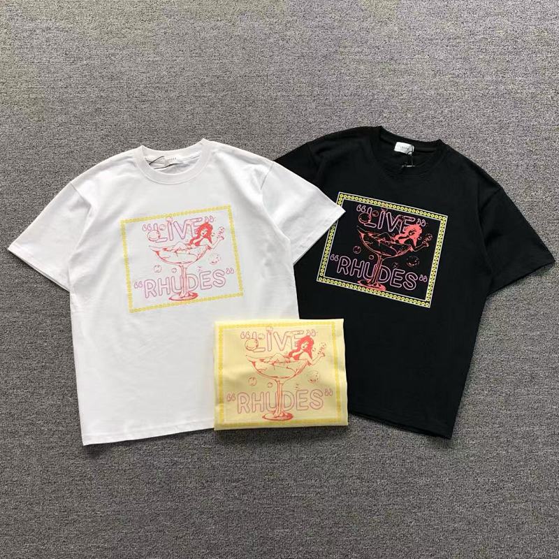 RHUDE T-SHIRT 3110270317（im 170cm 60kg i wear size S in the phot）
