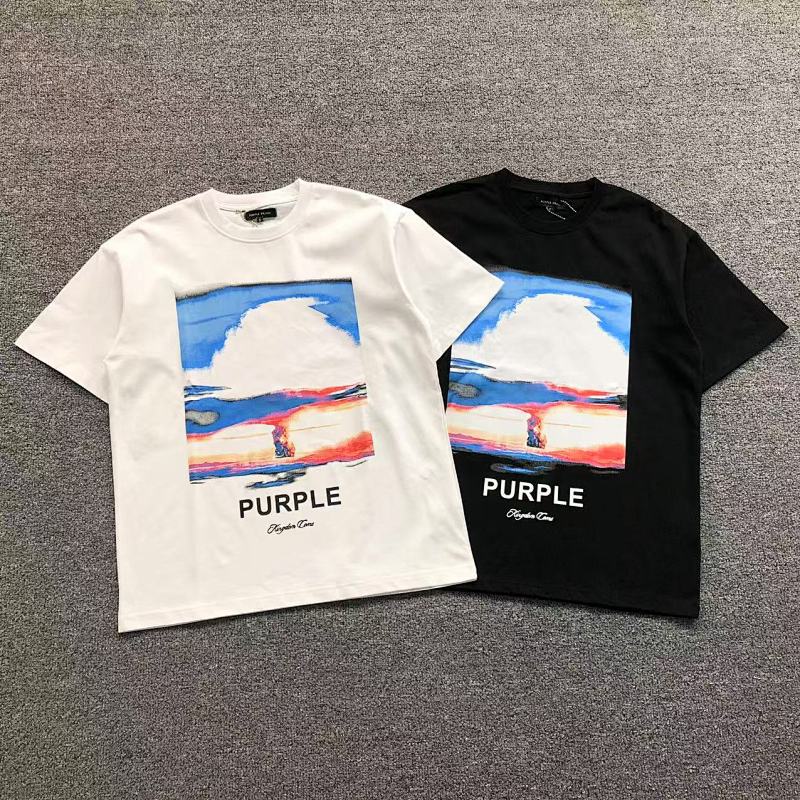 PURPLE T-SHIRT 1108013774（im 170cm 60kg i wear size S in the phot）