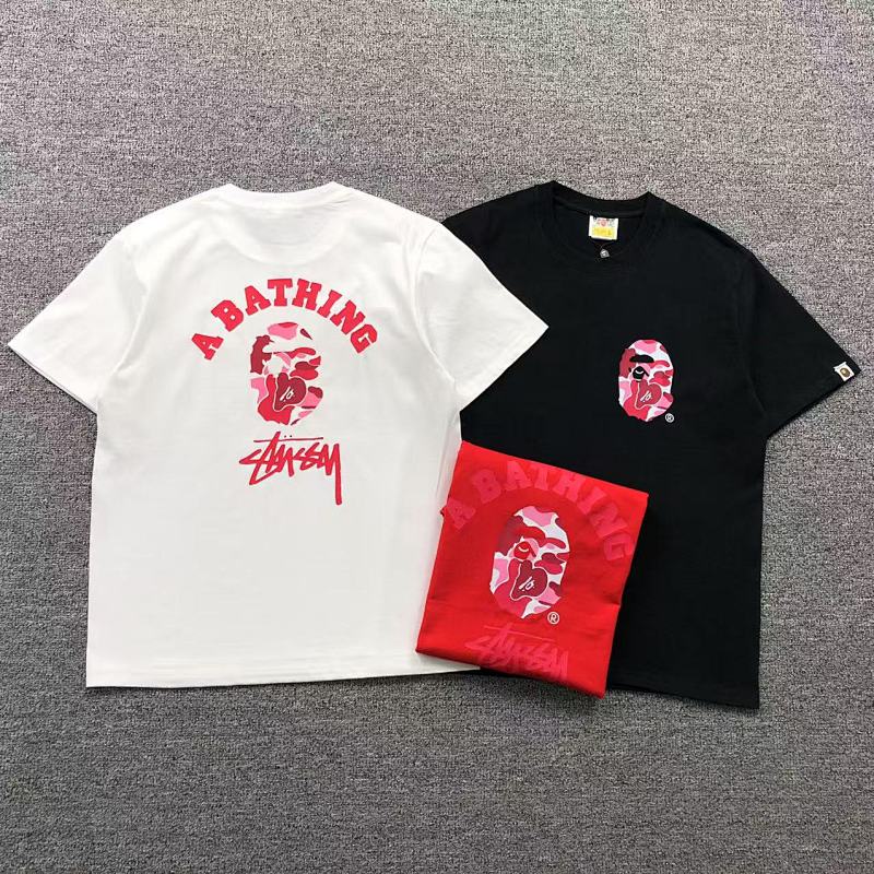 BAPE STUSSY T-SHIRT 411182942（im 170cm 57kg i wear size S in the phot）