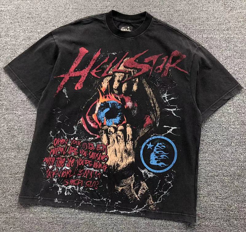 HELLSTAR T-SHIRT 411101817（im 170cm 55kg i wear size M in the phot）