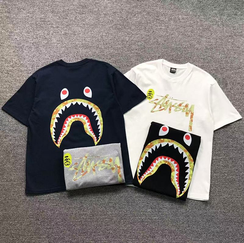 BAPE STUSSY T-SHIRT 3111050221（im 170cm 60kg i wear size M in the phot）