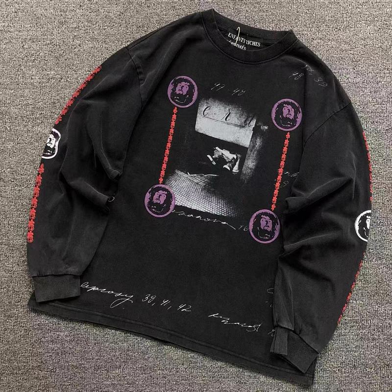 ENFANTS RICHES DEPRIMES LONG SLEEVED 5260837162（im 170cm 60kg i wear size M in the phot）