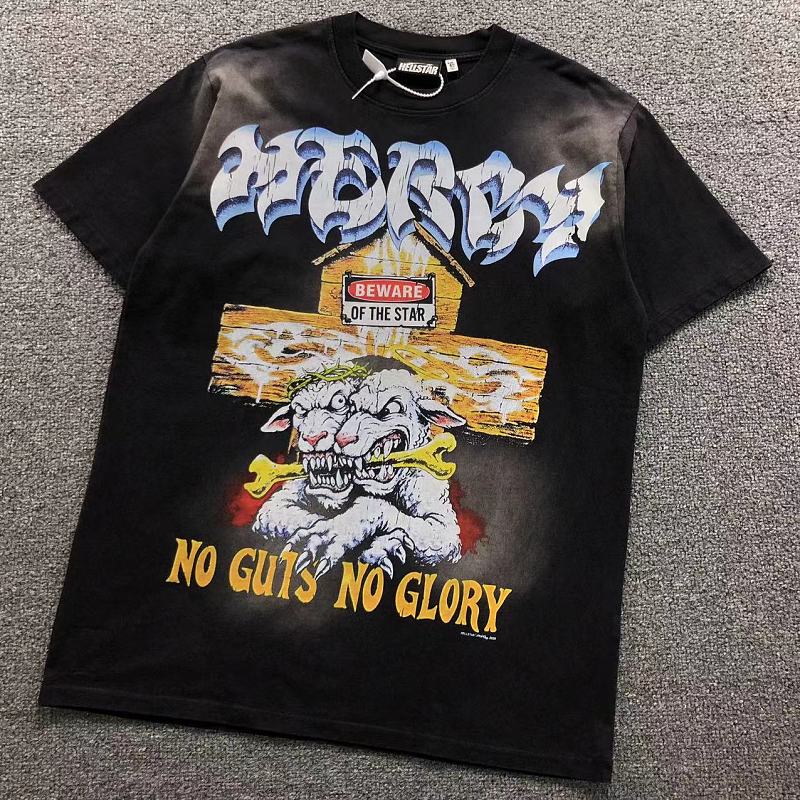 HELLSTAR T-SHIRT 4208151172（im 170cm 60kg i wear size L in the phot）