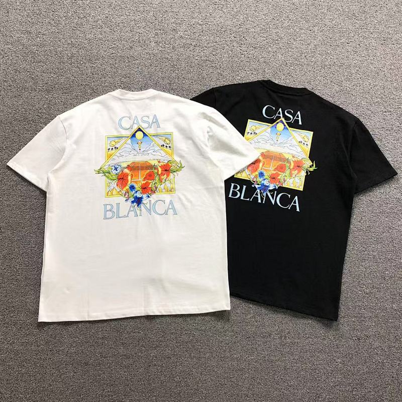 CASABLANCA T-SHIRT 123280432（im 170cm 60kg i wear size L in the phot）