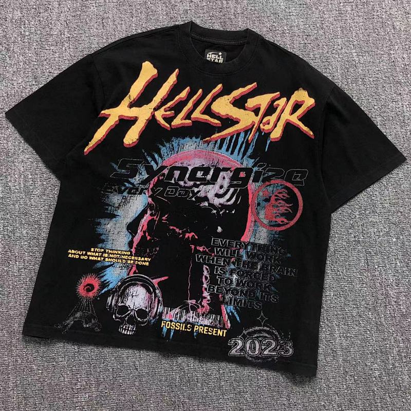HELLSTAR T-SHIRT 311111517（im 170cm 55kg i wear size M in the phot）