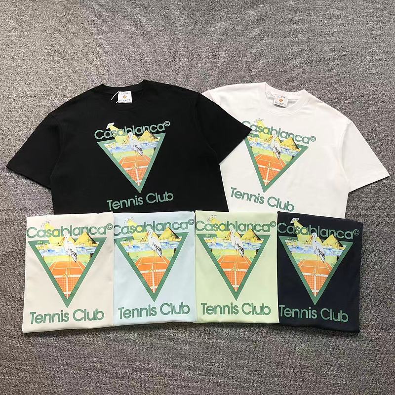 CASABLANCA T-SHIRT 52062605127（im 170cm 60kg i wear size L in the phot）