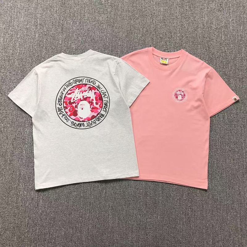 BAPE STUSSY T-SHIRT 1102090642（im 170cm 55kg i wear size S in the phot）