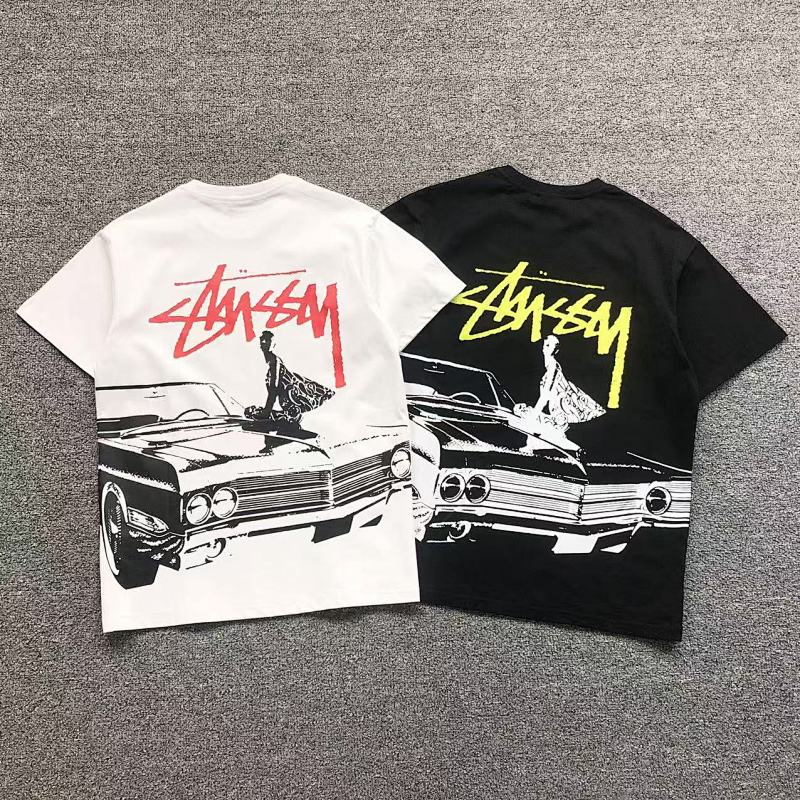 STUSSY T-SHIRT 4107010477（im 170cm 60kg i wear size M in the phot）