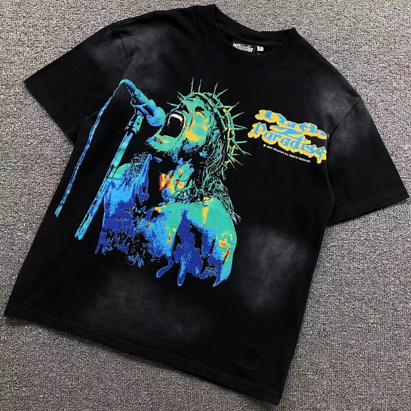 HELLSTAR T-SHIR T 505261717（im 170cm 60kg i wear size S in the phot）