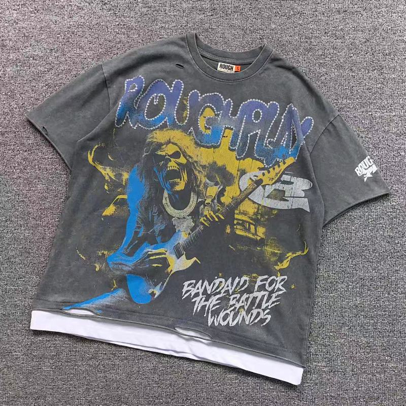 ROUGH PLAY T-SHIRT 5212014168（im 170cm 60kg i wear size S in the phot）