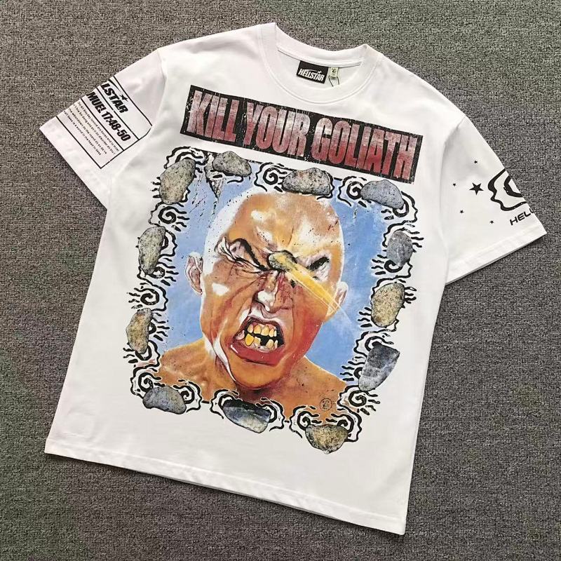 HELLSTAR T-SHIRT 22040674125（im 170cm 65kg i wear size M in the phot）