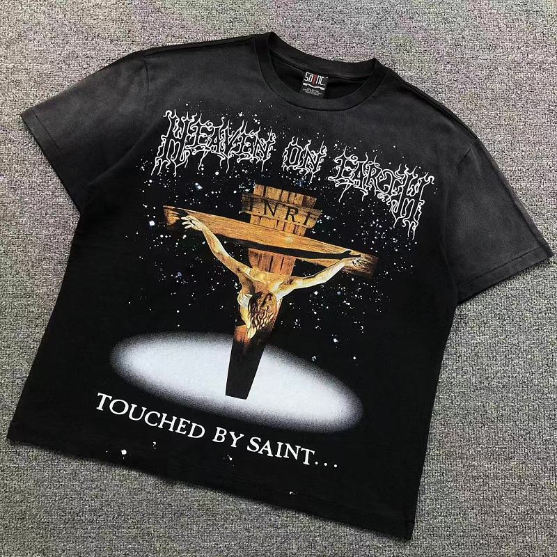 SAINT MICHAEL T-SHIRT 3207221817（im 170cm 60kg i wear size S in the phot）