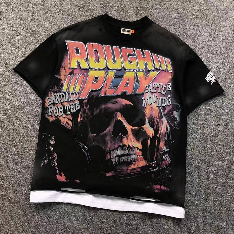 ROUGH PLAY T-SHIRT 5212011168（im 170cm 60kg i wear size S in the phot）