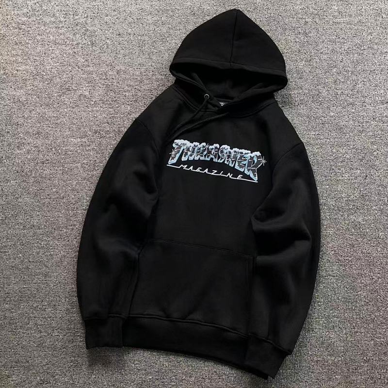 THRASHER HOODIE 5101006121（im 170cm 60kg i wear size M in the phot）