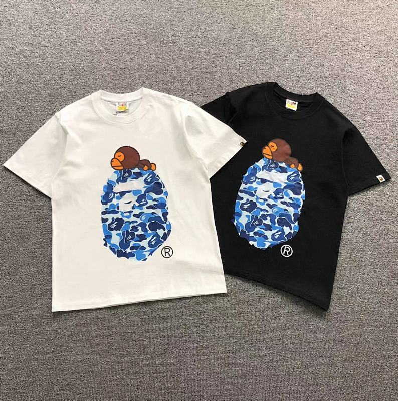BAPE T-SHIRT 4105030198（im 170cm 60kg i wear size S in the phot）