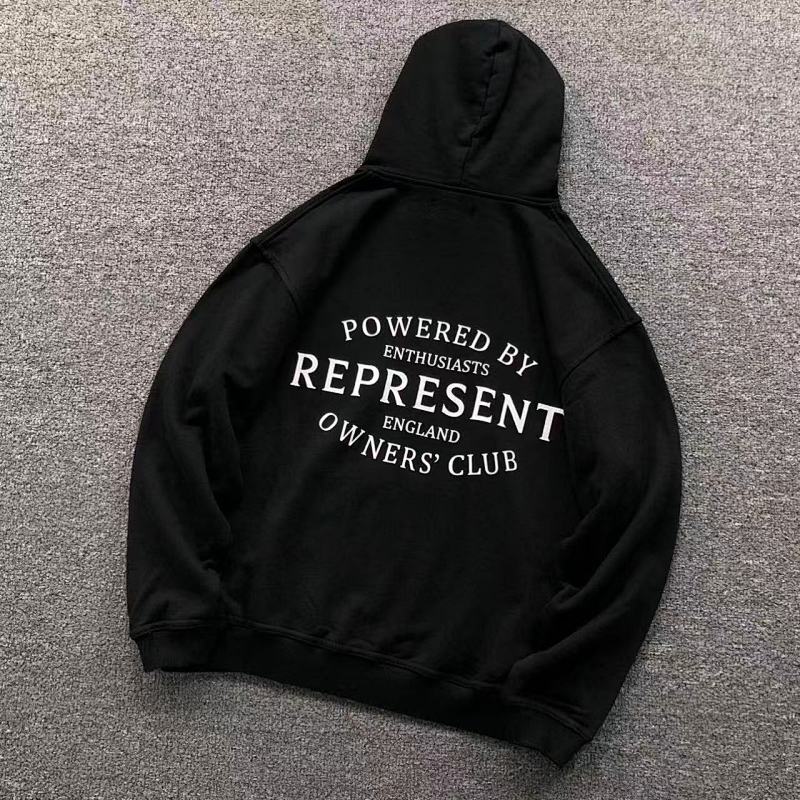 REPRESENT HOODIE 510032791 60kg i wear size S in the phot）