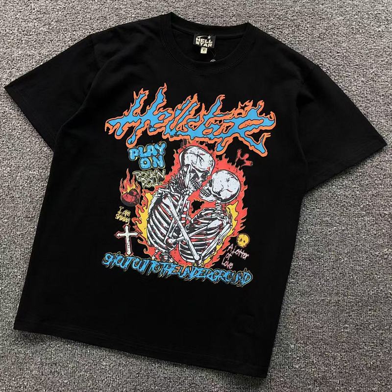 HELLSTAR T-SHIRT 56281289（im 170cm 60kg i wear size S in the phot）