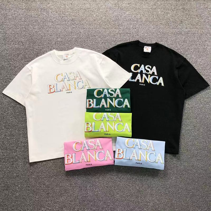 CASABLANCA T-SHIRT 52071809127（im 170cm 60kg i wear size L in the phot）