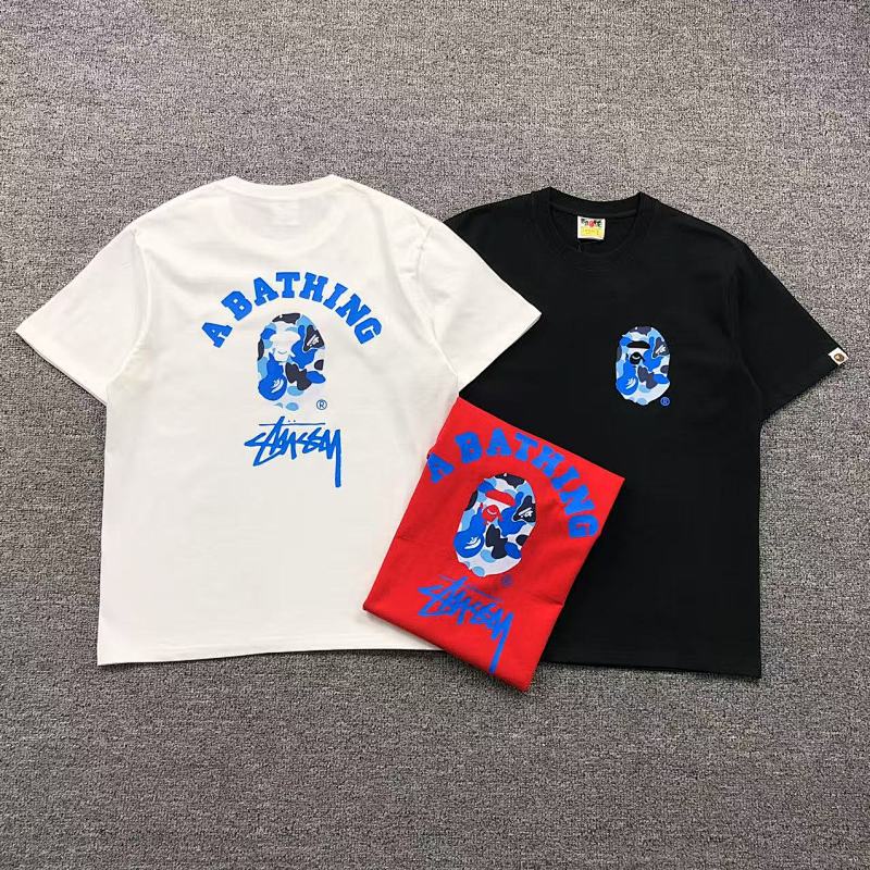 BAPE STUSSY T-SHIRT 411183042（im 170cm 57kg i wear size S in the phot）