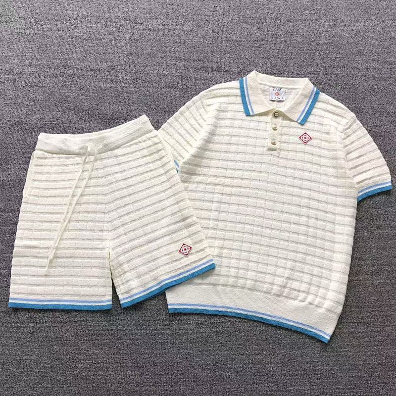 CASABLANCA POLO SHORTS SWEATER 581829127（im 170cm 60kg i wear size M in the phot）