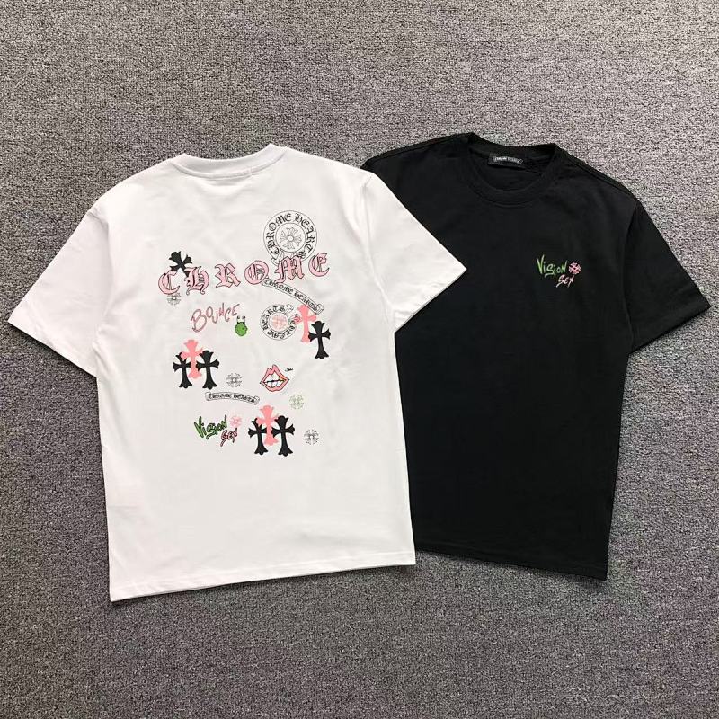 CHROME HEARTS T-SHIRT 215170717 （im 170cm 60kg i wear size S in the phot）