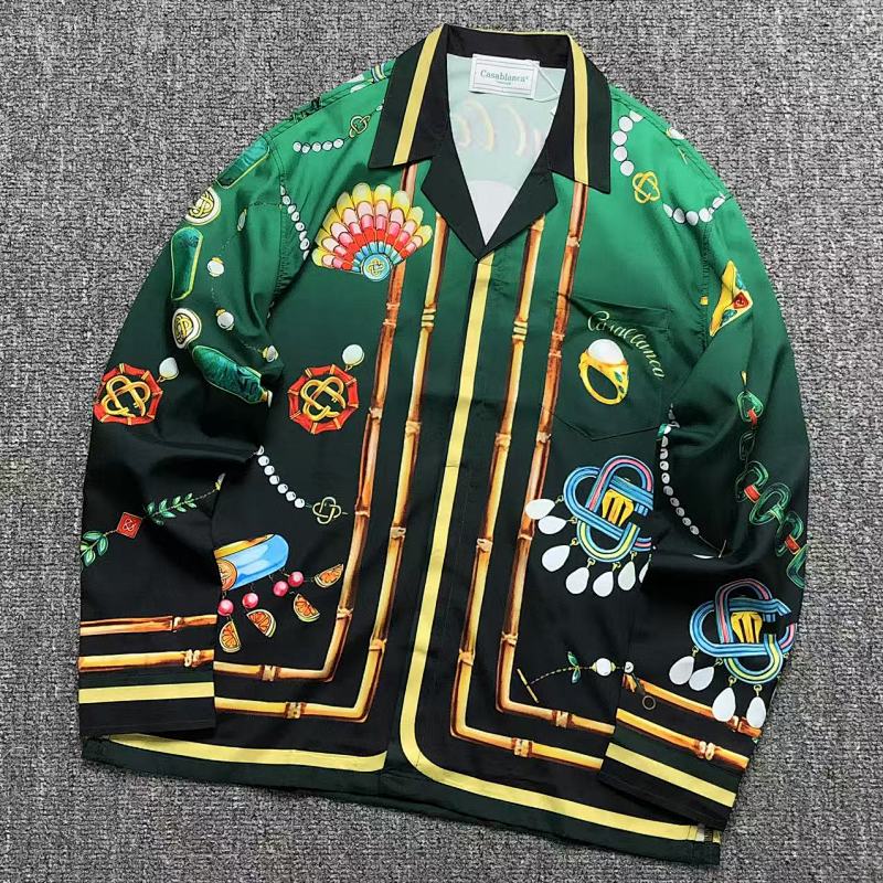 CASABLANCA SHIRT 211051439（im 170cm 55kg i wear size L in the phot）