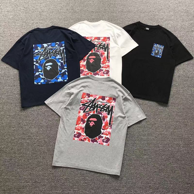 BAPE STUSSY T-SHIRT 3111050421（im 170cm 60kg i wear size M in the phot）