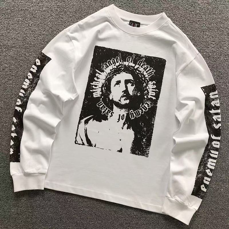 SAINT MICHAEL LONG SLEEVED 3110080717（im 170cm 60kg i wear size S in the phot）