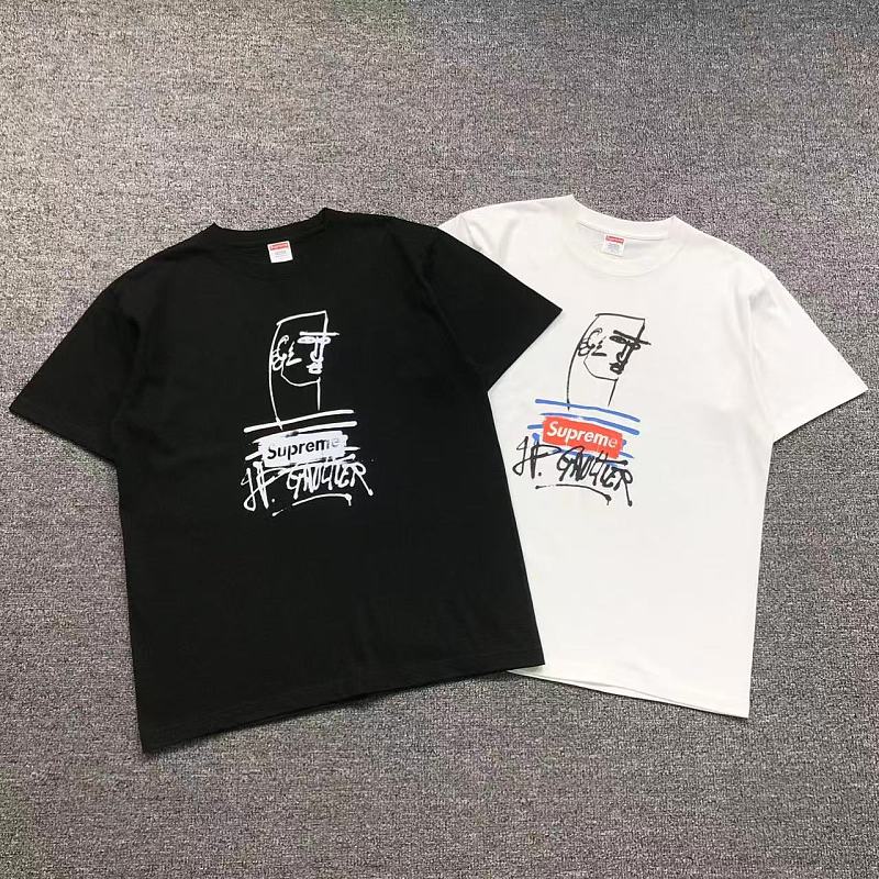 SUPREME T-SHIRT 127100502（im 170cm 60kg i wear size L in the phot）