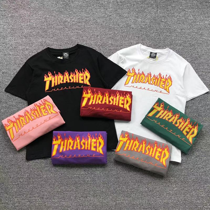 THRASHER T-SHIRT 41060910121（im 170cm 60kg i wear size M in the phot）