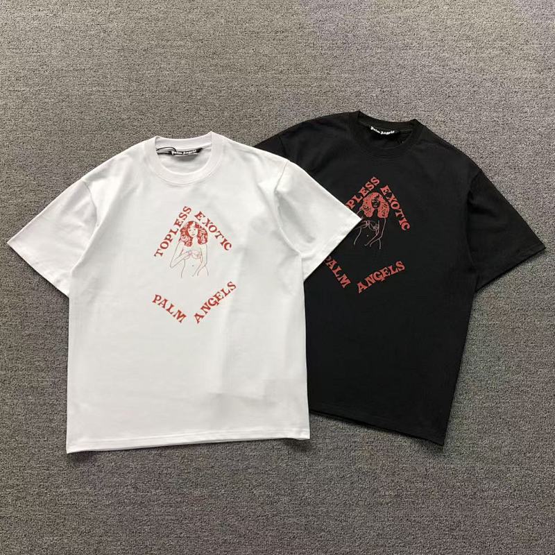 PALM ANGELS T-SHIRT 41060933121（im 170cm 60kg i wear size M in the phot）