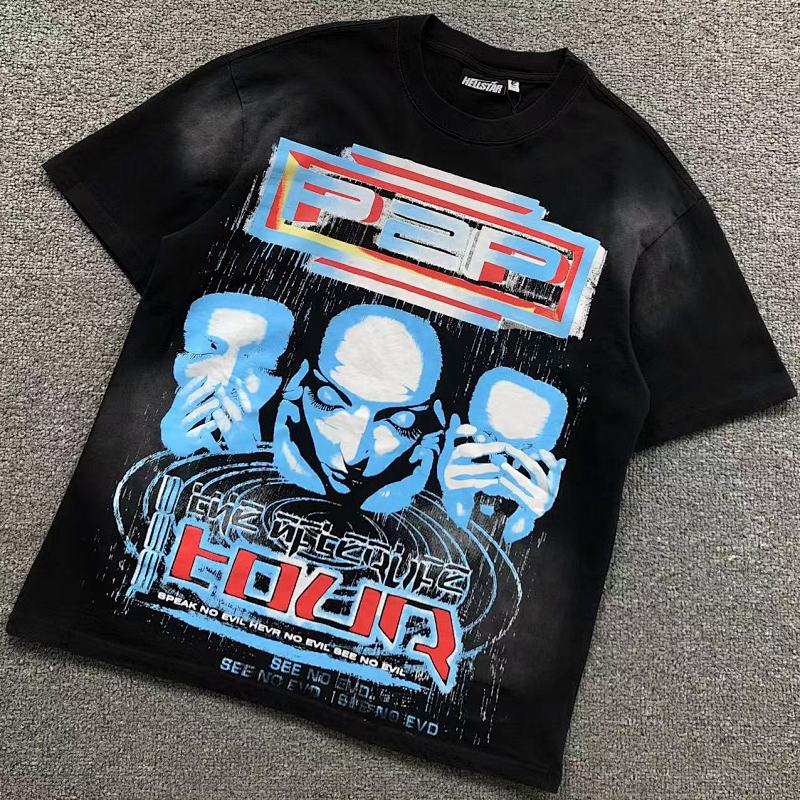 HELLSTAR T-SHIRT 505261117（im 170cm 60kg i wear size S in the phot）