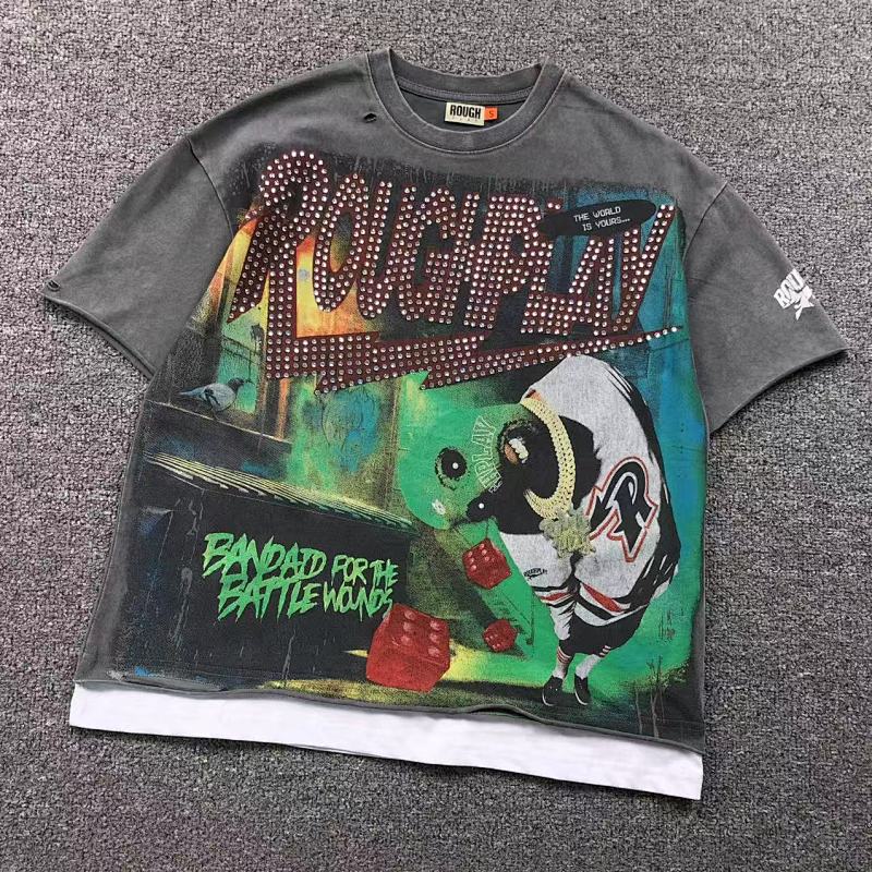 ROUGH PLAY T-HIRT 5212016168（im 170cm 60kg i wear size S in the phot）
