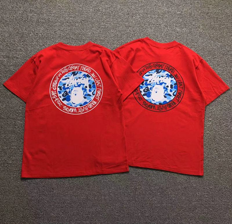 BAPE STUSSY T-SHIRT 1102090142（im 170cm 57kg i wear size S in the phot）