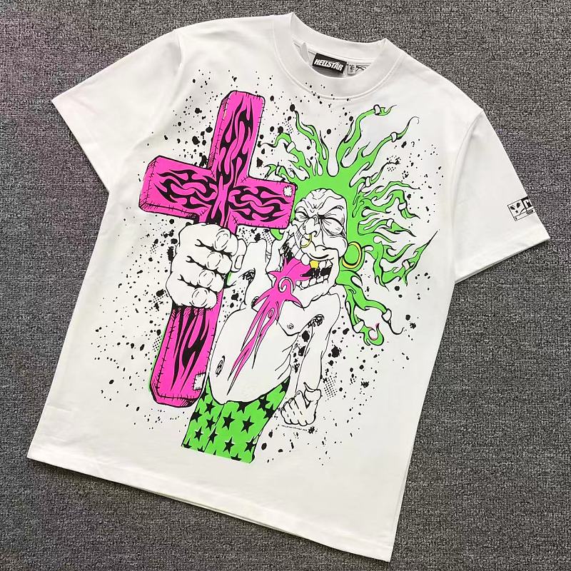 HELLSTAR T-SHIRT 3205122872（ im 170cm 60kg i wear size M in the phot）