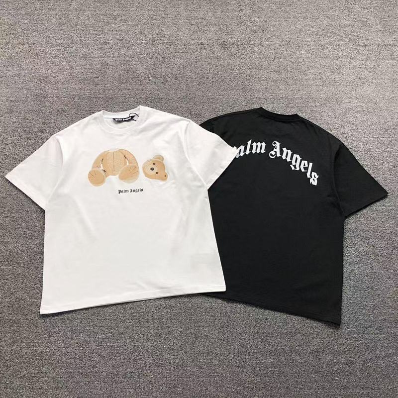 PALM ANGELS T-SHIRT 41060929121（im 170cm 60kg i wear size L in the phot）