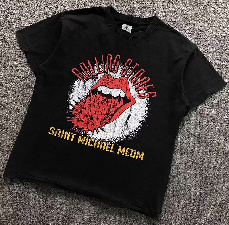 SAINT MICHAEL T-SHIRT 42071703155（im 170cm 60kg i wear size S in the phot）