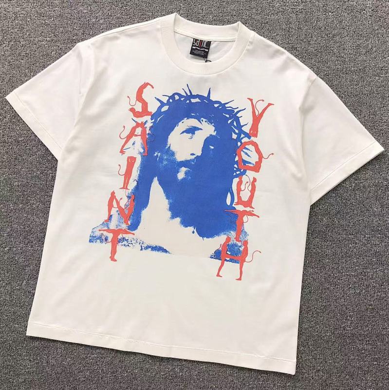 SAINT MICHAEL T-SHIRT 112101617（im 170cm 57kg i wear size S in the phot）