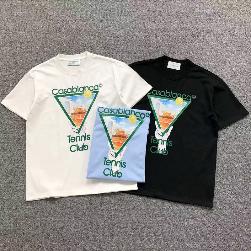 CASABLANCA T-SHIRT 312200632（im 170cm 57kg i wear size M in the phot）