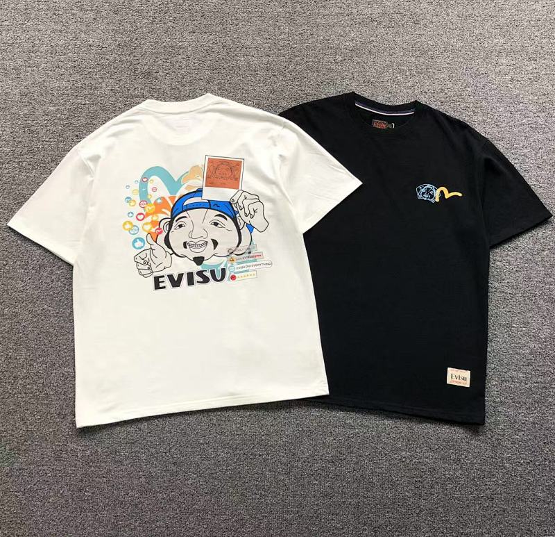 EVISU T-SHIRT 572536134（im 170cm 60kg i wear size L in the phot）