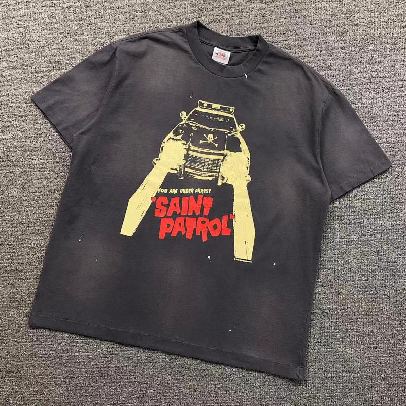 SAINT MICHAEL T-SHIRT 5121613136（im 170cm 60kg i wear size L in the phot）