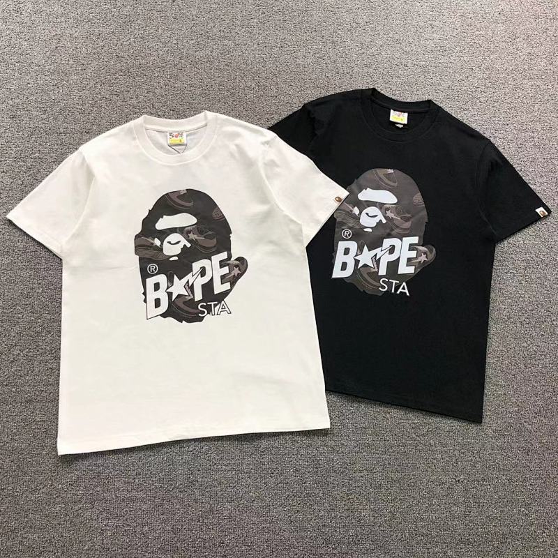 BAPE T-SHIRT 4110110598（im 170cm 60kg i wear size M in the phot）