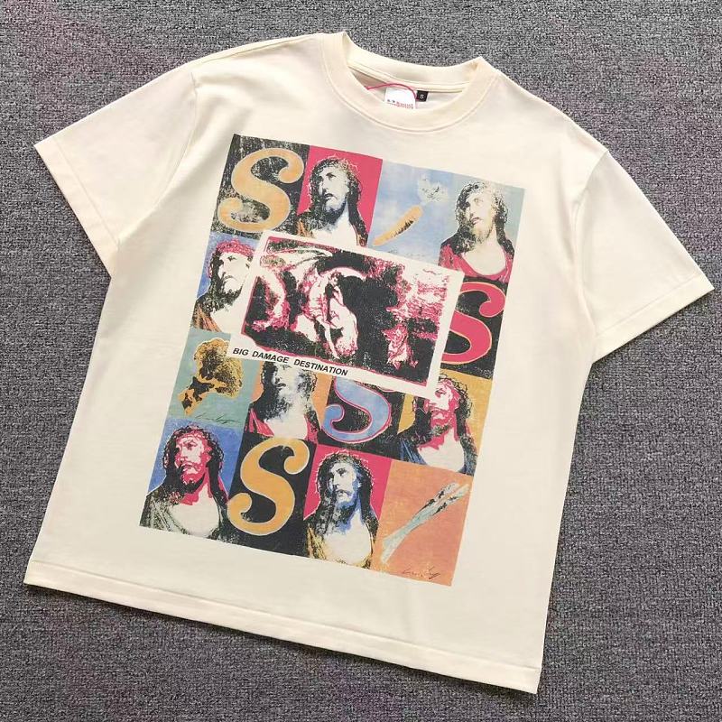 SAINT MICHAEL T-SHIRT 3207222217（im 170cm 60kg i wear size S in the phot）