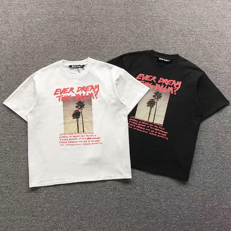 PALM ANGELS T-SHIRT 41070111121（im 170cm 60kg i wear size S in the phot）
