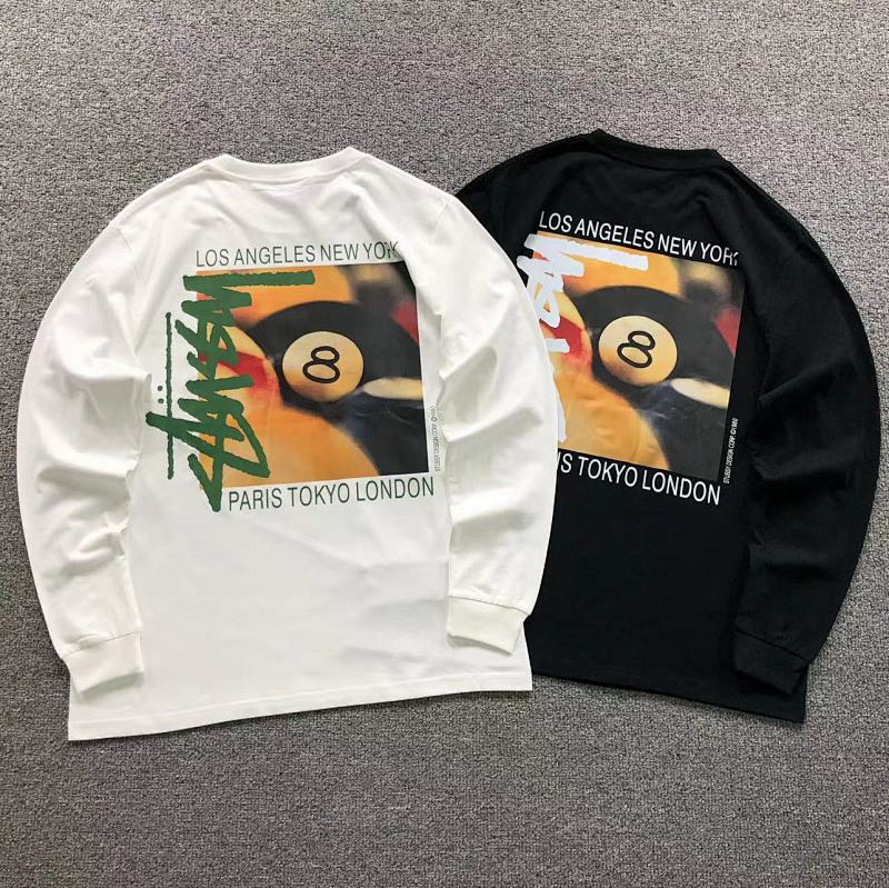STUSSY LONG SLEEVED 582005123（im 170cm 60kg i wear size M in the phot）