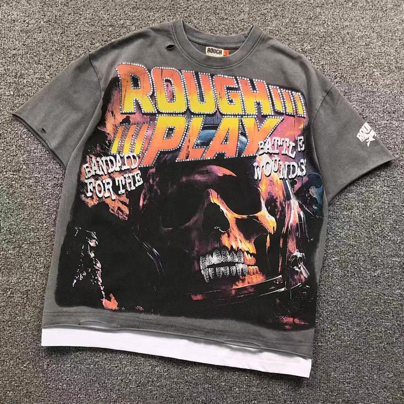 ROUGH PLAY T-SHIRT 5212012168（im 170cm 60kg i wear size S in the phot）
