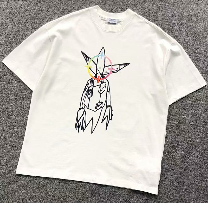 OFF-WHITE T-SHIRT 4123015165（im 170cm 60kg i wear size S in the phot）